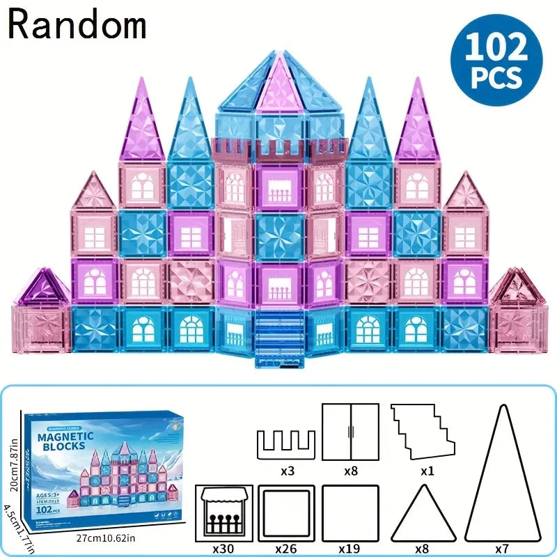 Magnetisch bouwspel ijskasteel 102 stuks