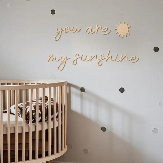 Muurtekst "You are my sunshine"